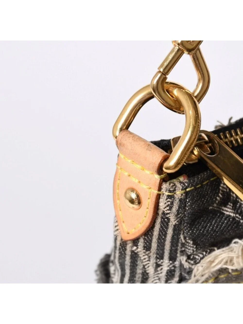 Louis Vuitton Monogram Denim Pouch Black